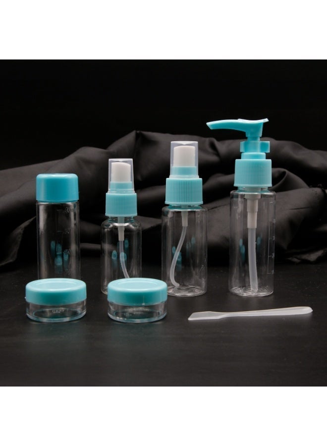 زجاجات سفر لمستحضرات التجميل، مجموعة ادوات تجميل للسفر قابلة لاعادة الملء ومضادة للتسرب (6 قطع) - Image 5